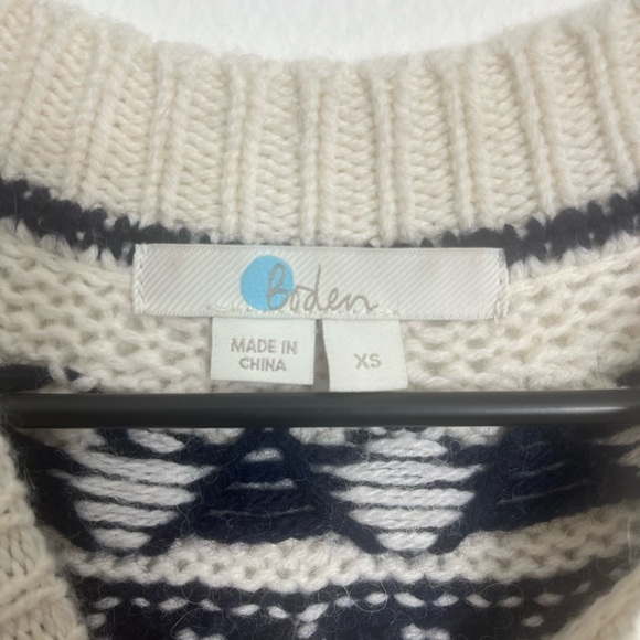 Boden Rhea Dot Fair Isle sweater alpaca wool blend - Picture 3 of 6